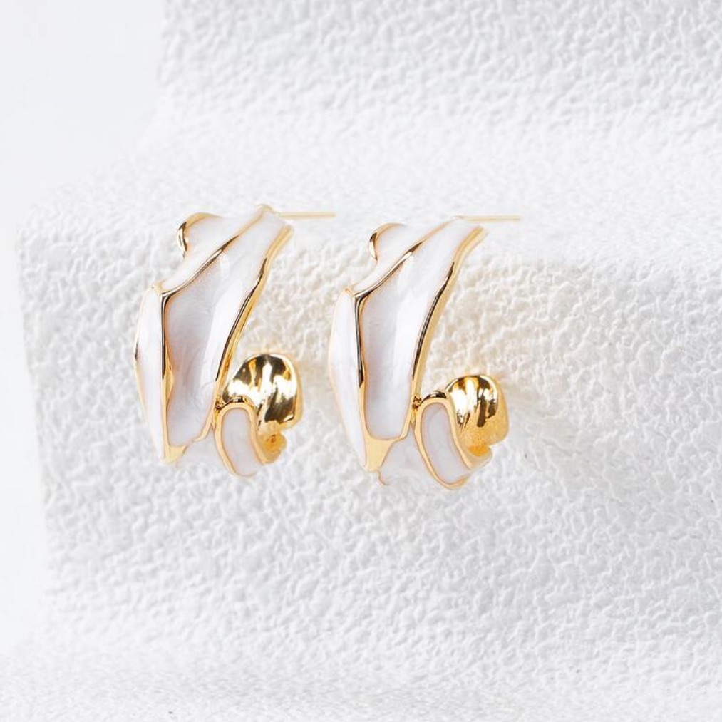 Premium Textured Hoop Earrings